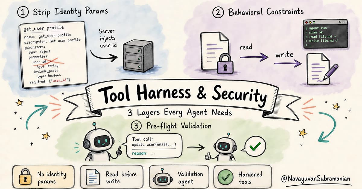 Three Layers of Tool Call Hardening for AI Agents