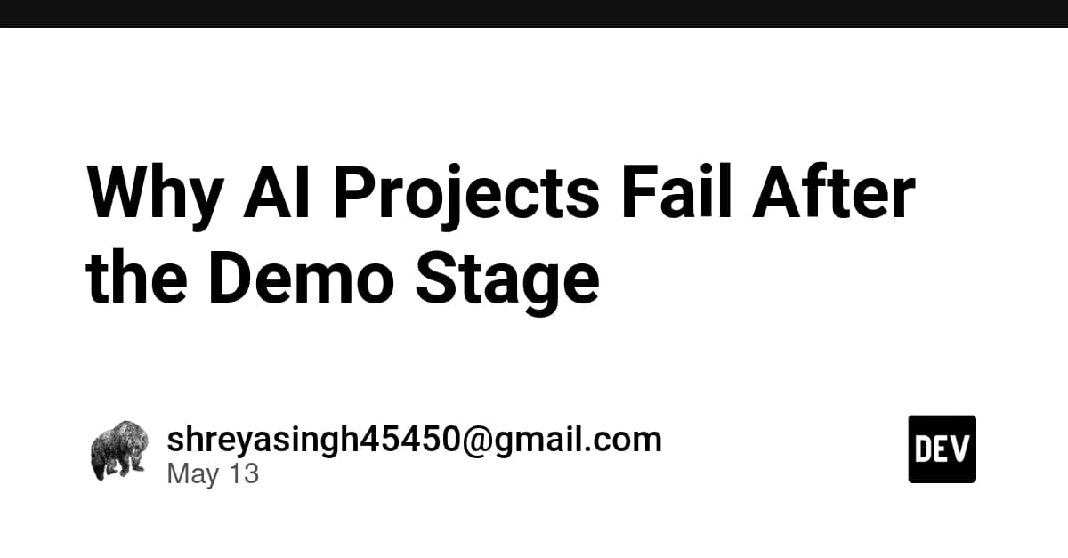 Why AI Projects Fail After the Demo Stage
