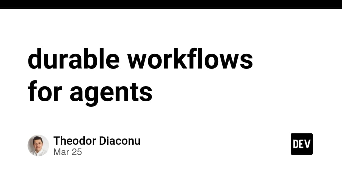 durable workflows for agents