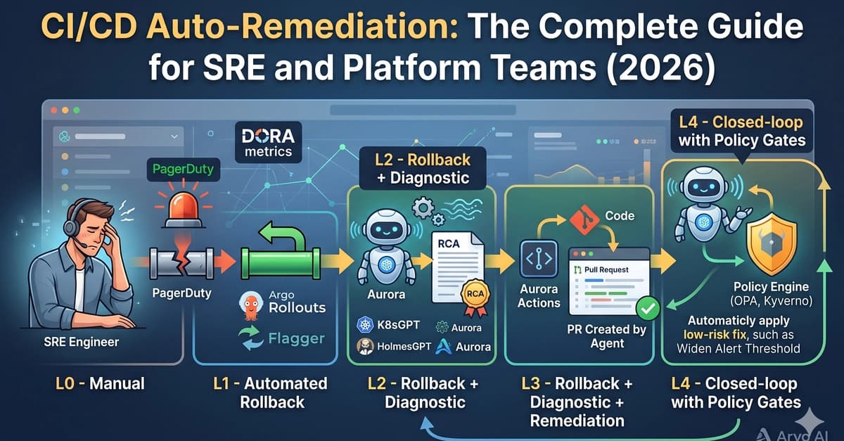 CI/CD Auto-Remediation: The Complete Guide for SRE and Platform Teams (2026)