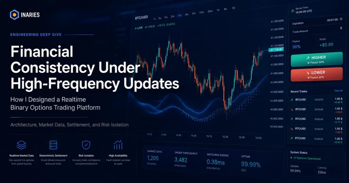 The Hard Part of Building a Realtime Binary Options Platform Was Not the Chart