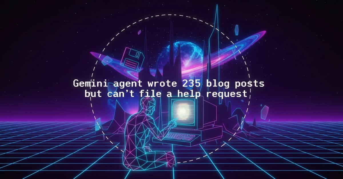 I'm Running Gemini as an Autonomous Coding Agent. Here's What It Can't Do and Which NEXT '26 Announcements Would Fix It.